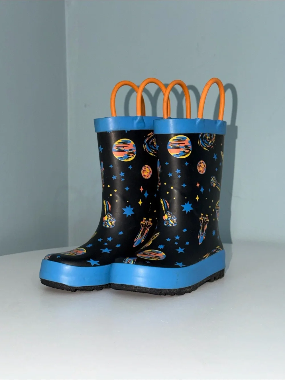 Cat & Jack Kids (toddler) Black Space Rain Boots size 7